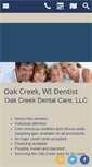 Mobile Screenshot of oakcreekdentalcare.com